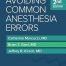 Avoiding Common Anesthesia Errors 2nd Ed