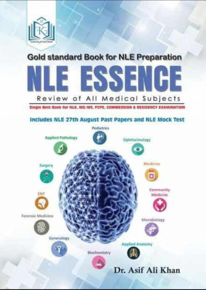 Gold Standard Book For Nle Preparation NLE ESSENCE By Dr Asif Ali Khan ( 2 Volume Set )