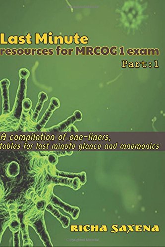 Last Minute resources for MRCOG 1 exam by Richa Saxena