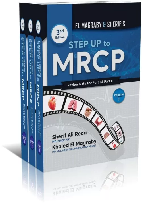 Step up to MRCP Review Notes for Part I and Part II (3 Volume Set) 3rd Edition By Dr Khaled El Magraby & Sherif Reda Order 3rd edition of Step up to MRCP Review Notes for Part I and Part II by Dr Khaled El Magraby & Sherif Reda (3 Volumes). Discover the latest addition to our collection at 99 Medical Books – the best-selling Review Notes for MRCP, featuring comprehensive explanations. These notes are highly recommended for MRCP 1 and 2 exam preparation, encompassing the entire curriculum of both parts. "Step up to MRCP" by Dr. Khaled El Magraby is now presented in 2 volumes, enhanced with vibrant color images. Secure your set at a special discounted price of $89.99. Take advantage of our worldwide delivery service, ensuring your order reaches you within 7 working days. Add-on Books for MRCP Preparation: Passmedicine MRCP 1 Qbank 2020 Pastest MRCP 1 Qbank 2020 Passmedicine MRCP 2 Qbank 2020 On Exam MRCP 1 Qbank The Only Notes you will ever need for MRCP  Available at 99 Medical Books, We deal in all kind of Medical books, Exams Qbank, Audio/Video CD’s and DVD’s.